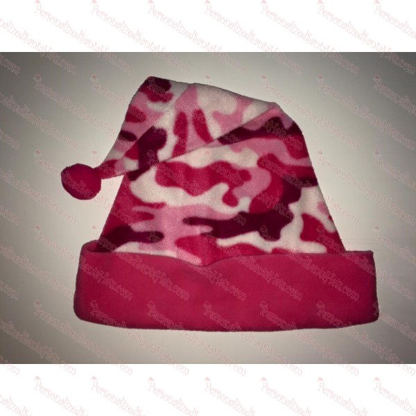 Camo Pink Santa Hat