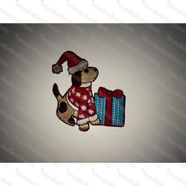 Dog and Present Decoration