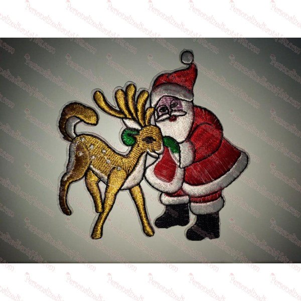 Santa and Reindeer Decoration