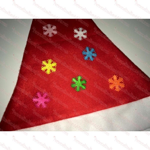 Snow Covered Santa Hat - Color Choices