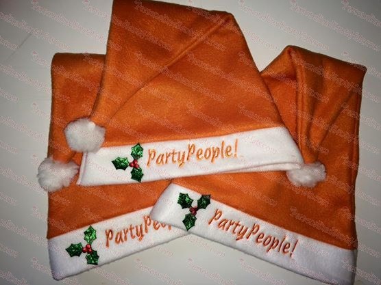 Double Fleece Carrot Orange Santa Hat