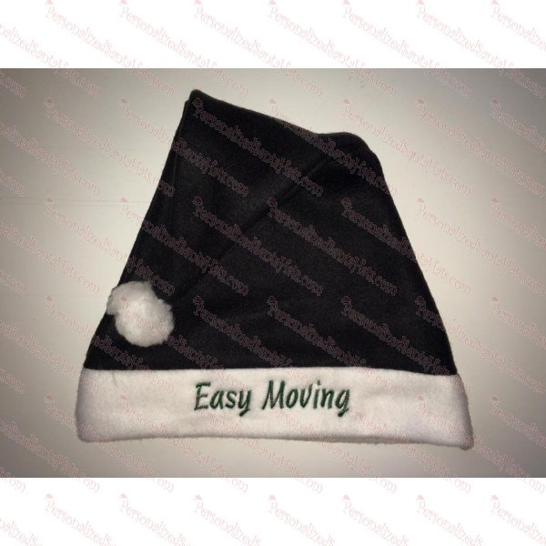 Fleece Black & White Santa Hat SSF