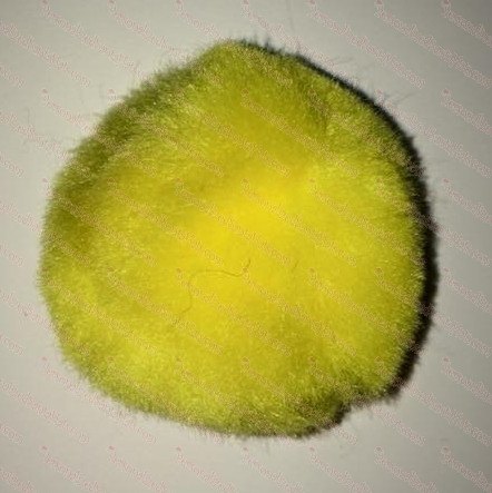 2" Yellow Pom Pom