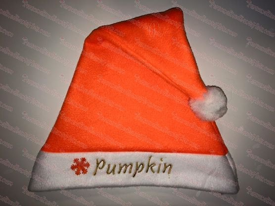 Orange Neon Santa Hat