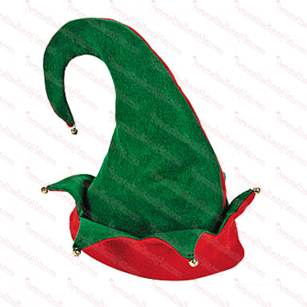 Elf Hat Double Layer Green & Red