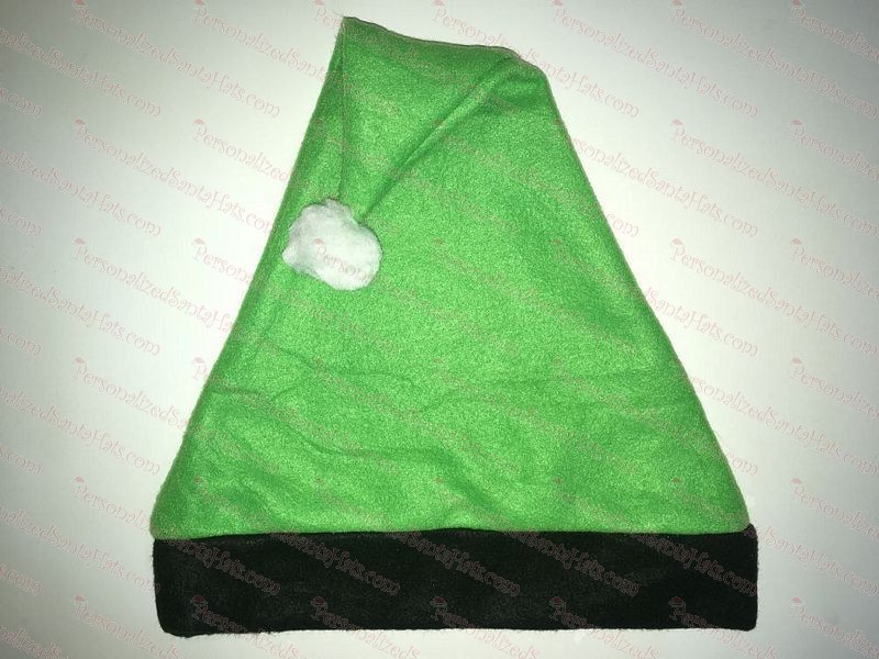 Green and Black Santa Hat