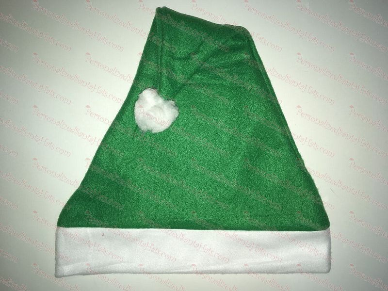 Fleece Green Santa Hat SSF