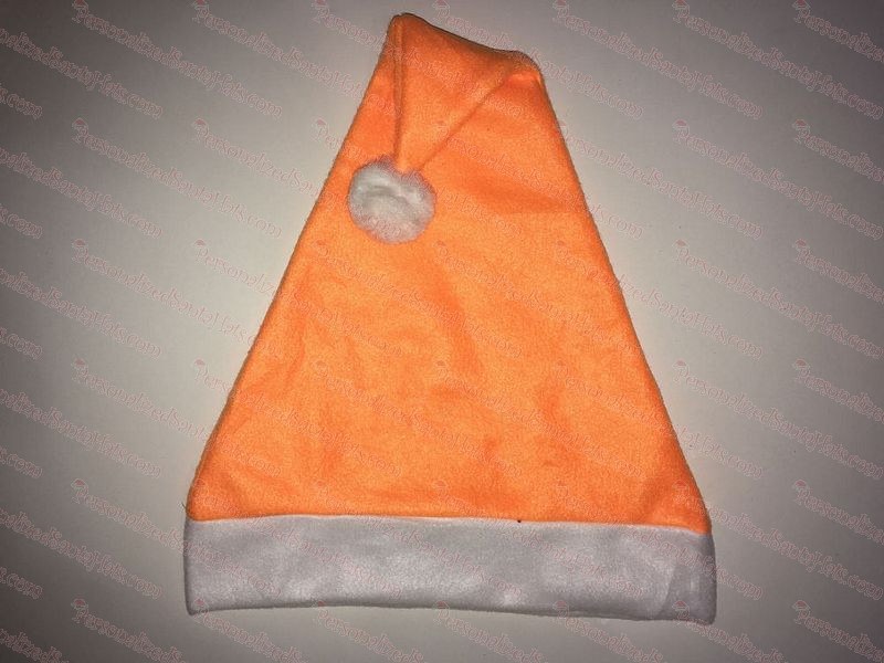Fleece Orange Santa Hat SSF
