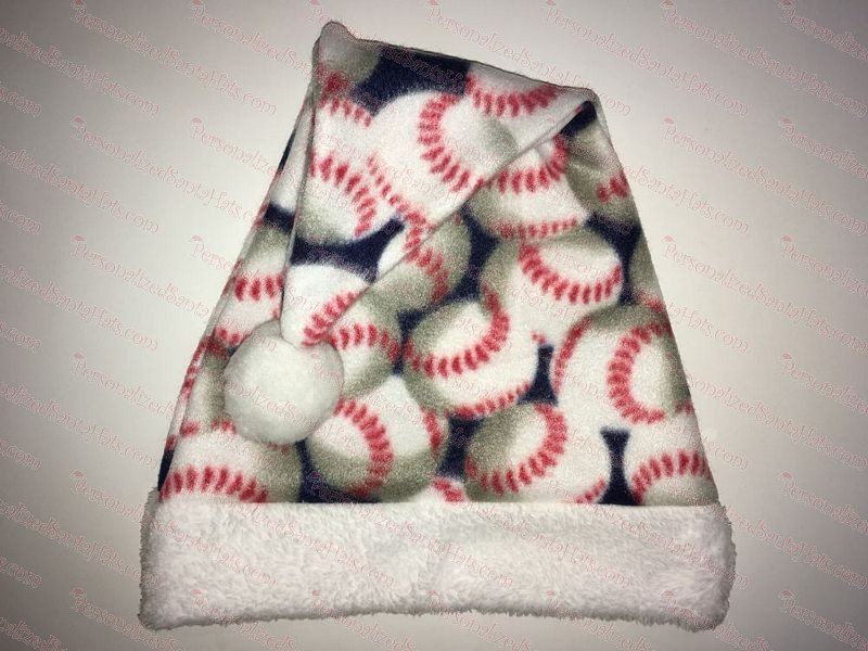 Baseball Santa Hat Fleece