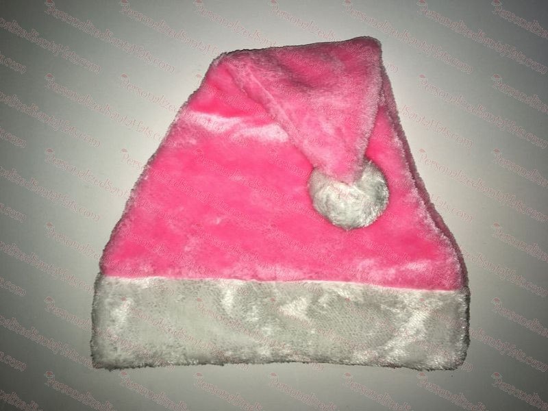 Pink Plush Santa Hat