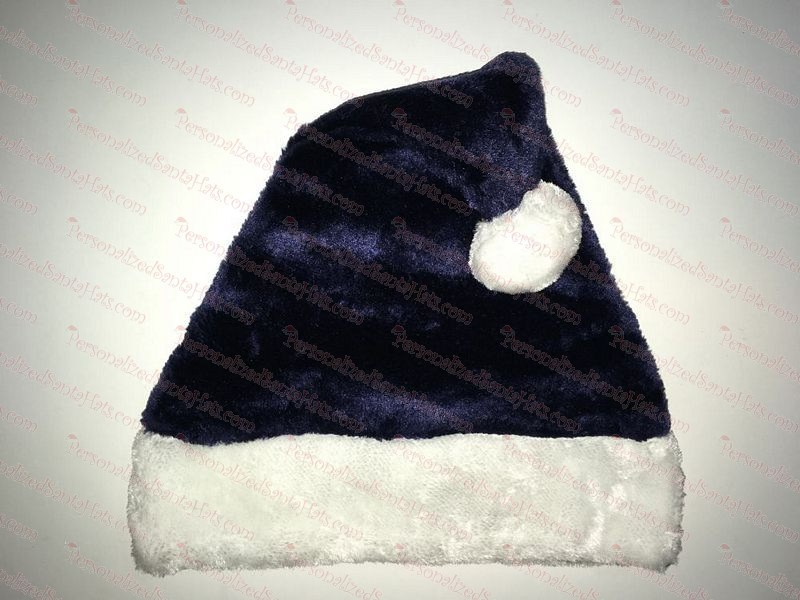 Dark Navy Blue Santa Hat Plush