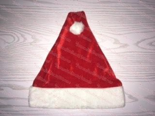 Fleece Santa Hat Plush Brim