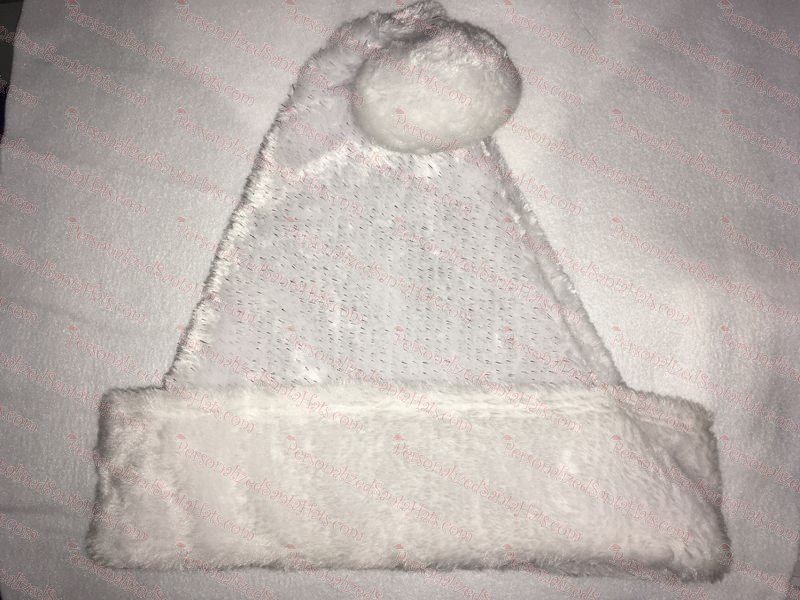 All White Santa Hat