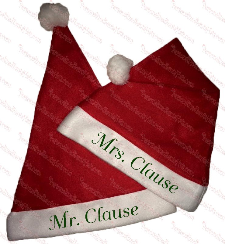 Mr. Claus & Mrs. Claus Hat Combo