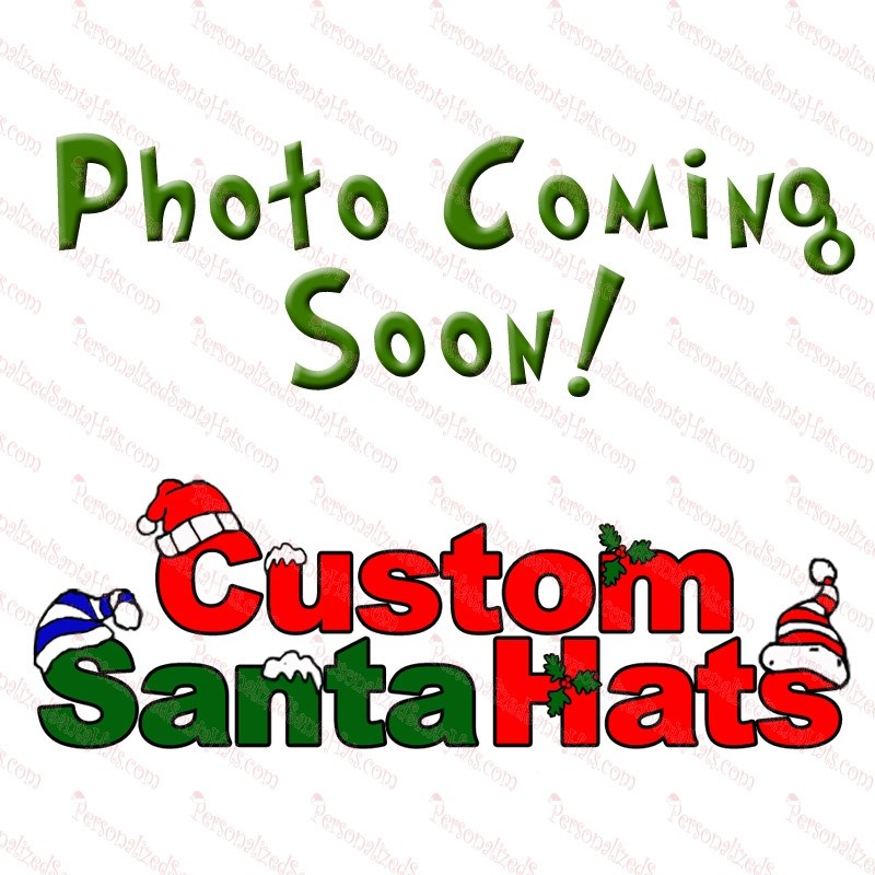 Metallic Red Fleece Santa Hat