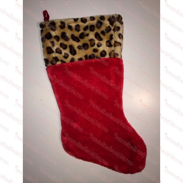 Cheetah Red Stocking