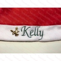 Gold Reindeer Name Charm
