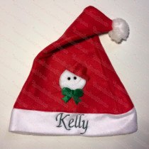Snow Man Santa Hat