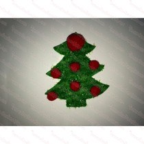 Christmas Tree Red Balls Decoration