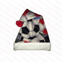 Fleece Soccer Santa Hat