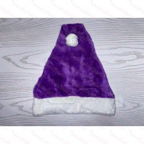 Purple Plush Santa Hat