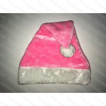 Pink Plush Santa Hat