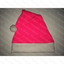 Fleece Hot Pink Santa Hat