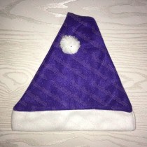Fleece Purple Santa Hat SSF