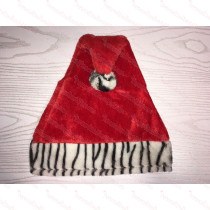 Zebra Red Santa Hat