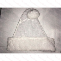 All White Santa Hat