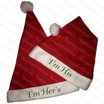 I'm Hers & I'm His Santa Hat Combo