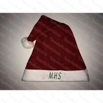 Fleece Maroon Santa Hat