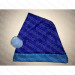 Fleece Blue & Light Blue Santa Hat