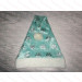 Silver Snow Over Baby Blue Santa Hat