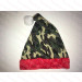 Camo Santa Hat Red Plush Brim