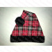 Plaid Santa Hat Black Ball