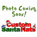 Metallic Red Fleece Santa Hat
