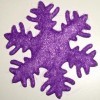 Snow Flake Name Charm Purple