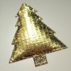 Christmas Tree Name Charm Gold